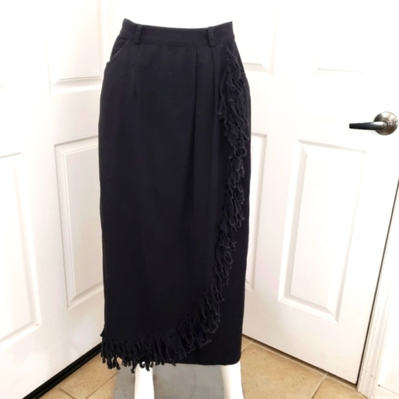 Vintage Western Black Maxi Skirt , size 9/10 - Picture 1 of 10